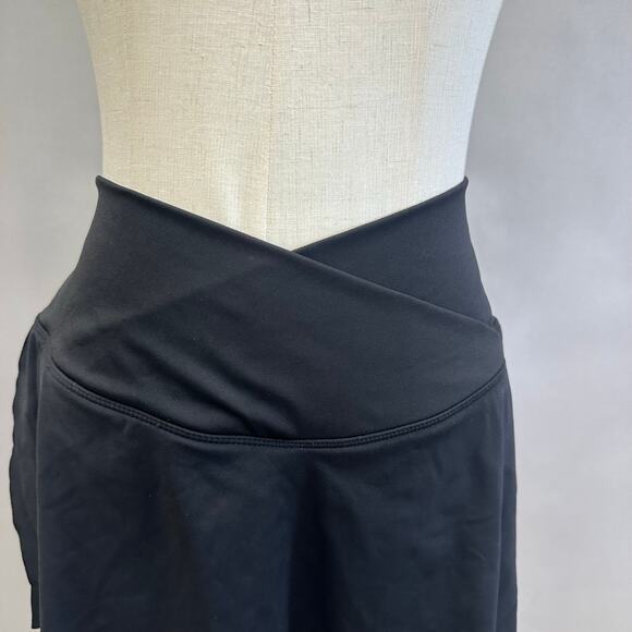 Halara Black SoftlyZero Airy Crossover 2-in-1 Tennis Skirt Large PickleBall - Picture 4 of 15